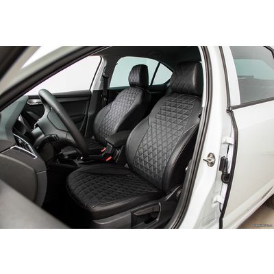 Чехлы из экокожи Ромб для Toyota Camry v40 2006-2012