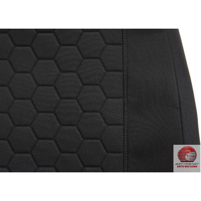 Кликните для увеличения изображения Чехлы сидений для а/м Газель Фермер 6-ти мест. (черный) жаккард стеганый