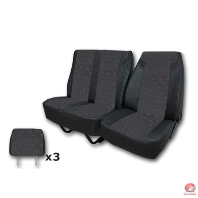 Кликните для увеличения изображения Чехлы сидений для а/м Газель NN 3-х мест