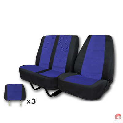 Чехлы сидений для а/м Газель Next 3-х мест, а/м Газон Next «на 3 подголовника»