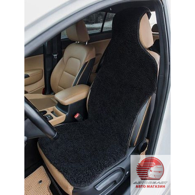 Комплект накидок из меха на передние сиденья автомобиля