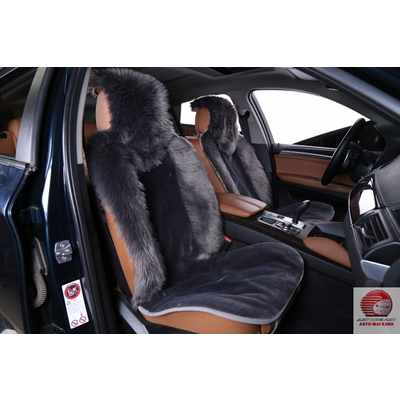 Накидка из меха на переднее сиденье автомобиля