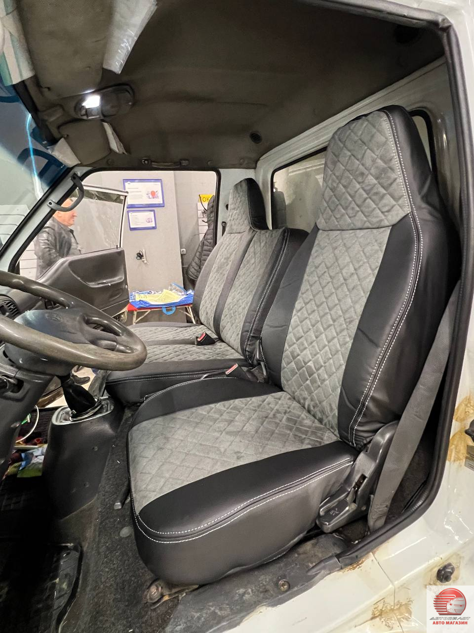 Авточехлы из экокожи для Hyundai Porter