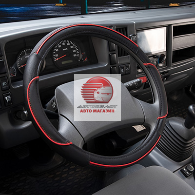 Оплетка на руль из экокожи, размер 