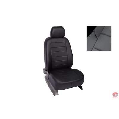 Чехлы для Citroen Jumper, Черный, экокожа.