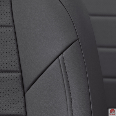 Чехлы для Citroen Jumper, Черный, экокожа.