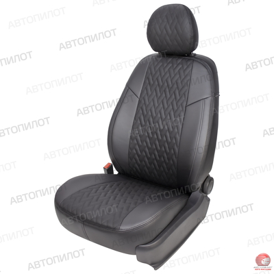 Чехлы для Hyundai Tucson III с 15-21 г., черный, экокожа Nappa ромб