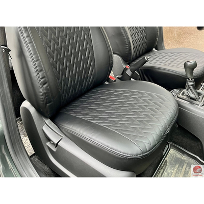 Чехлы для Hyundai Tucson III с 15-21 г., черный, экокожа Nappa ромб