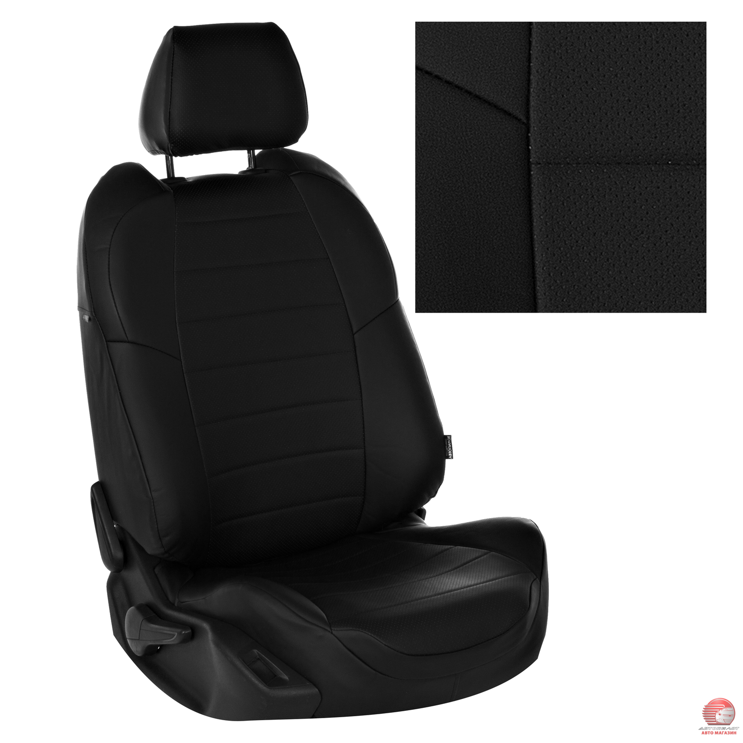 Чехлы для Mercedes C-klasse (W204) Wag с 07-15г., черный, экокожа