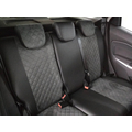 Чехлы для Ford EcoSport рестайлинг с 17 г.в., темно-коричневый, экокожа ромб