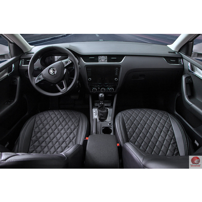 Чехлы из экокожи Ромб для Lada Vesta 40/60 (с задн. подколотником) 2015-н.в.